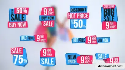 10 Sales Label Video Displays template preview