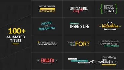 100+ Animated Titles Video Displays template preview