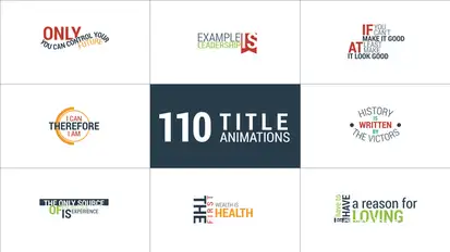 110 Title Animations Video Displays template preview