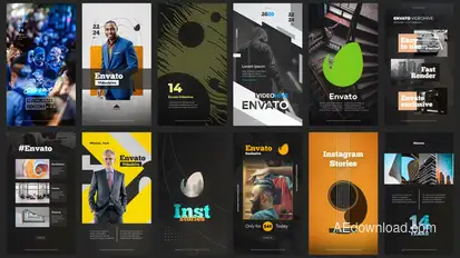 12 Instagram Stories Vol. 1 Video Displays template preview