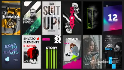 12 Instagram Stories Vol. 5 Video Displays template preview