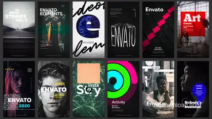 12 Instagram Stories Vol. 6 Video Displays template preview