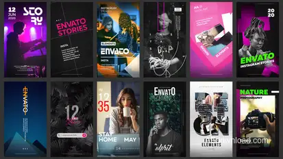 12 Instagram Stories Vol. 8 Video Displays template preview