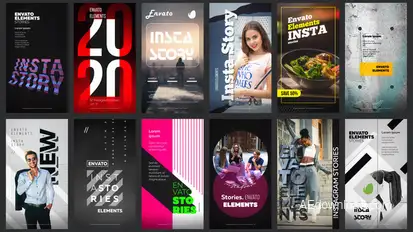 12 Instagram Stories Vol. 9 Video Displays template preview