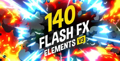 140 Flash FX Elements Video Displays template preview