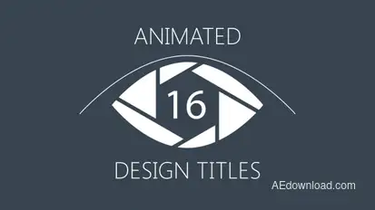 16 Animated Design Titles Video Displays template preview