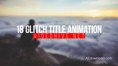 18 Glitch Title Video Displays template preview