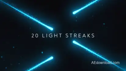 20 Light Streaks Background | Premiere Pro Premiere Pro template preview