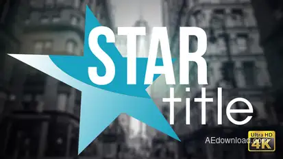 20 Star Titles Video Displays template preview