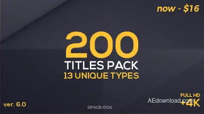 200 Titles Pack (13 unique types) Video Displays template preview