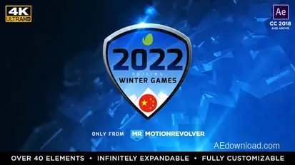 2026 Milano Cortina Winter Games Video Displays template preview