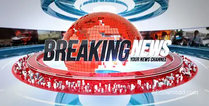 24 Broadcast News Complete TV Package Video Displays template preview