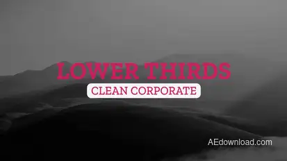 24 Typography Lower Thirds Video Displays template preview