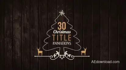 30 Christmas Title Animations Video Displays template preview