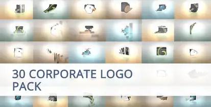 30 Corporate Logo Animation Pack Video Displays template preview