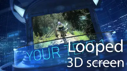 3D Carousel Looped Video Displays template preview