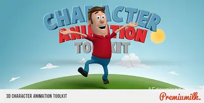 3D Character Animation Toolkit Video Displays template preview
