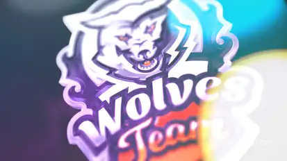 3D Glitch Logo Video Displays template preview