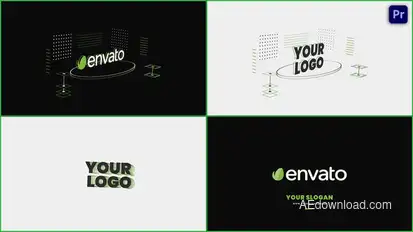 3D Isometric Logo Animation V.2 Premiere Pro template preview