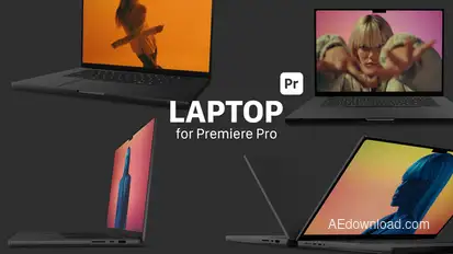 3D Laptop Display Web Promo for Premiere Pro Premiere Pro template preview