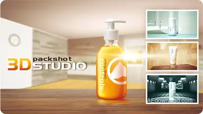 3D Packshot Studio Video Displays template preview