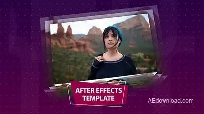 3D Rectangular Slideshow Video Displays template preview