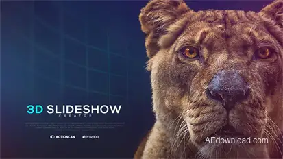 3D Slideshow Creator Video Displays template preview