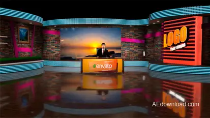 3D Virtual Studio broadcast-packages template preview