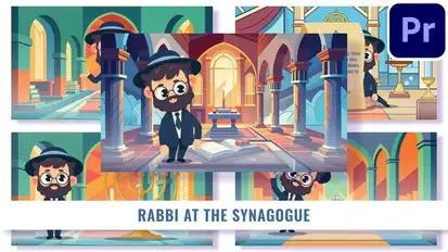 5 Concepts Flat Character Rabbi MOGRTs For Premiere Pro Premiere Pro template preview