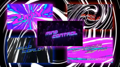 5 Speed Light Impact Titles Pack | MOGRT Premiere Pro template preview