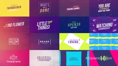 50 Creative Titles Video Displays template preview