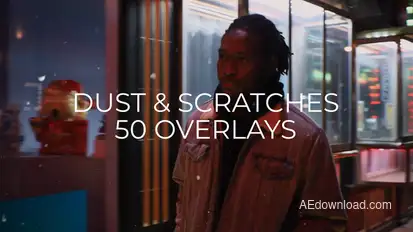 50 Dust & Scratches Overlay | Premiere Pro Premiere Pro template preview