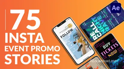 75 Insta Event Promo Stories Video Displays template preview