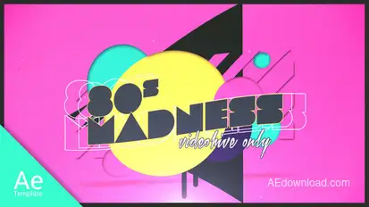 80s Madness Video Displays template preview