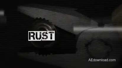 "Rust" Opening Titles Video Displays template preview