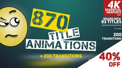 870 Title Animations Titles template preview