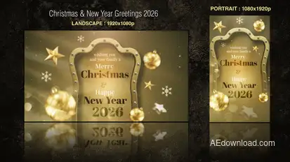 Christmas & New Year Greetings 2026 Openers template preview