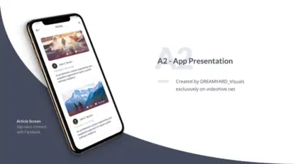 A2 - App Promo Video Displays template preview