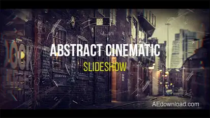 Abstract Cinematic Parallax Opener | Slideshow Video Displays template preview