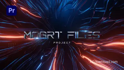 Abstract Cinematic Titles MOGRT Premiere Pro template preview