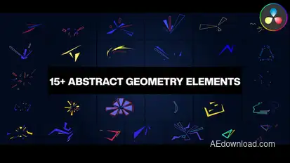 Abstract Geometry Elements for Premiere Pro Premiere Pro template preview