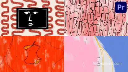 Abstract Grunge Looped Backgrounds | Premiere Pro MOGRT Premiere Pro template preview