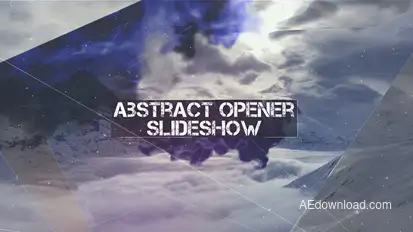 Abstract Opener - Slideshow Video Displays template preview