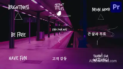 Abstract Scribble Titles for Premiere Pro Premiere Pro template preview