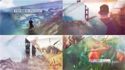 Abstract Shapes - Simple Slideshow Video Displays template preview