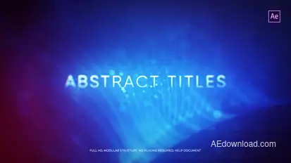 Abstract Titles Video Displays template preview