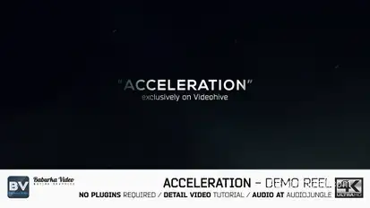 Acceleration // Demo reel Video Displays template preview