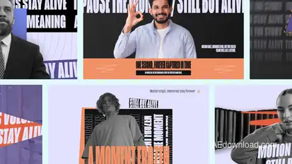 Action Freeze Frame Premiere Pro template preview