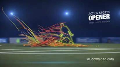 Action Sports Opener Video Displays template preview