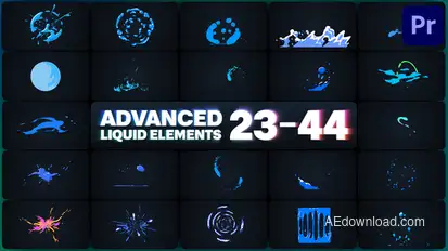 Advanced Liquid Elements for Premiere Pro Premiere Pro template preview